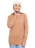 Mocha Round Knit Pullover - Khotwh